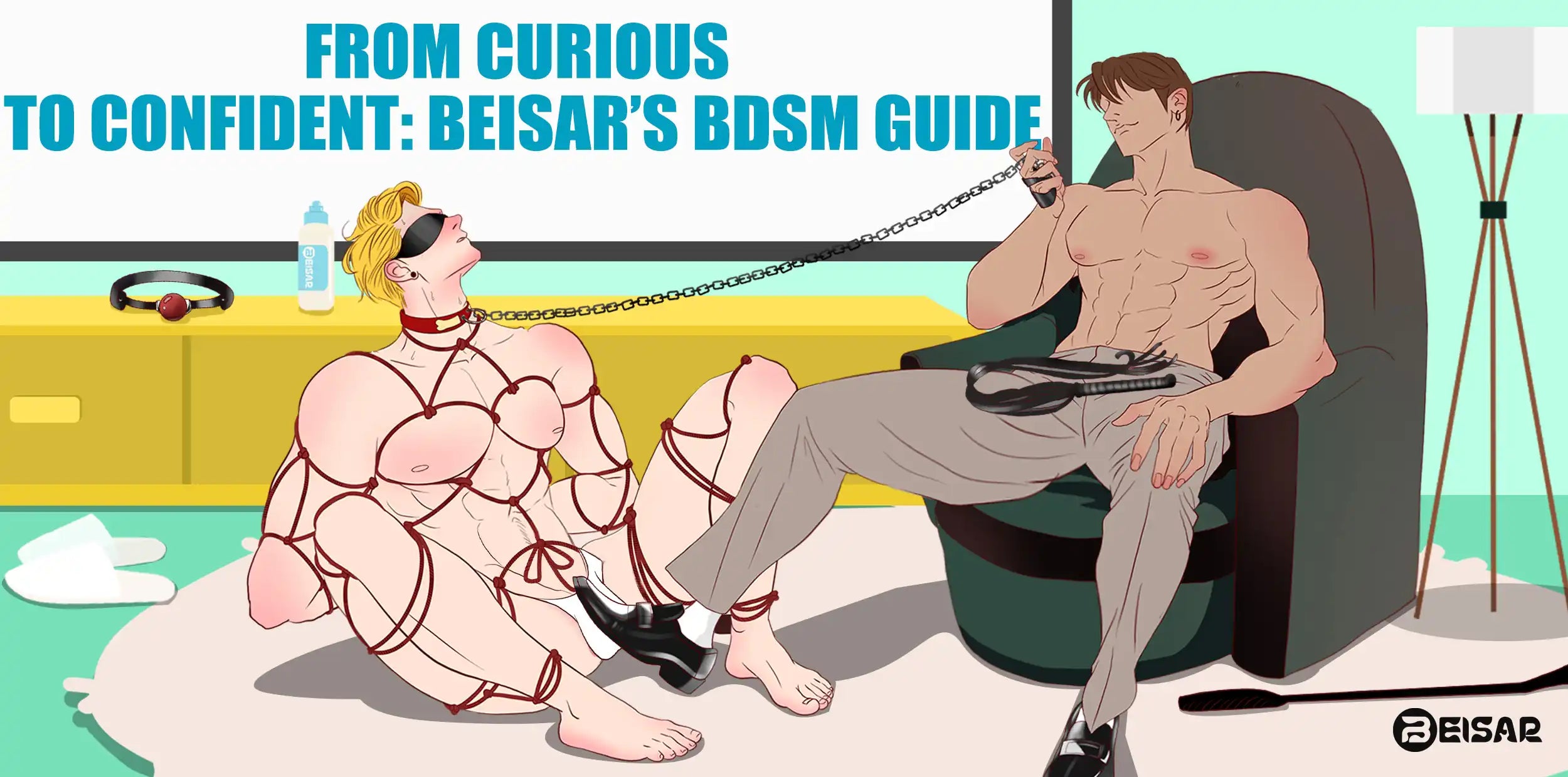 BDSM scene with domination and submission, BEISAR safe practices guide