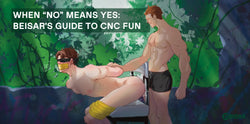 Consensual non-consent kidnap roleplay between gay couple in abandoned building, BEISAR CNC safety guide