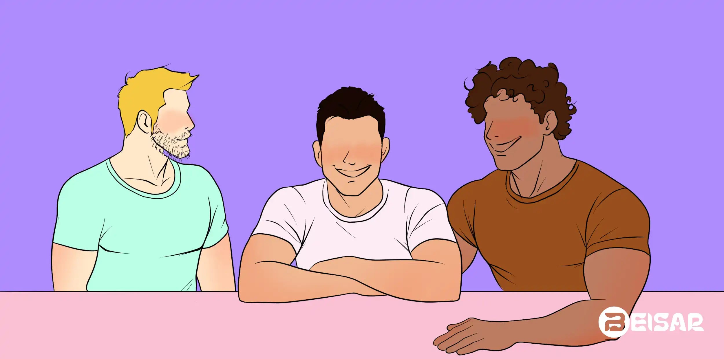 Three straight men discussing anal play experiences, BEISAR stigma-breaking guide