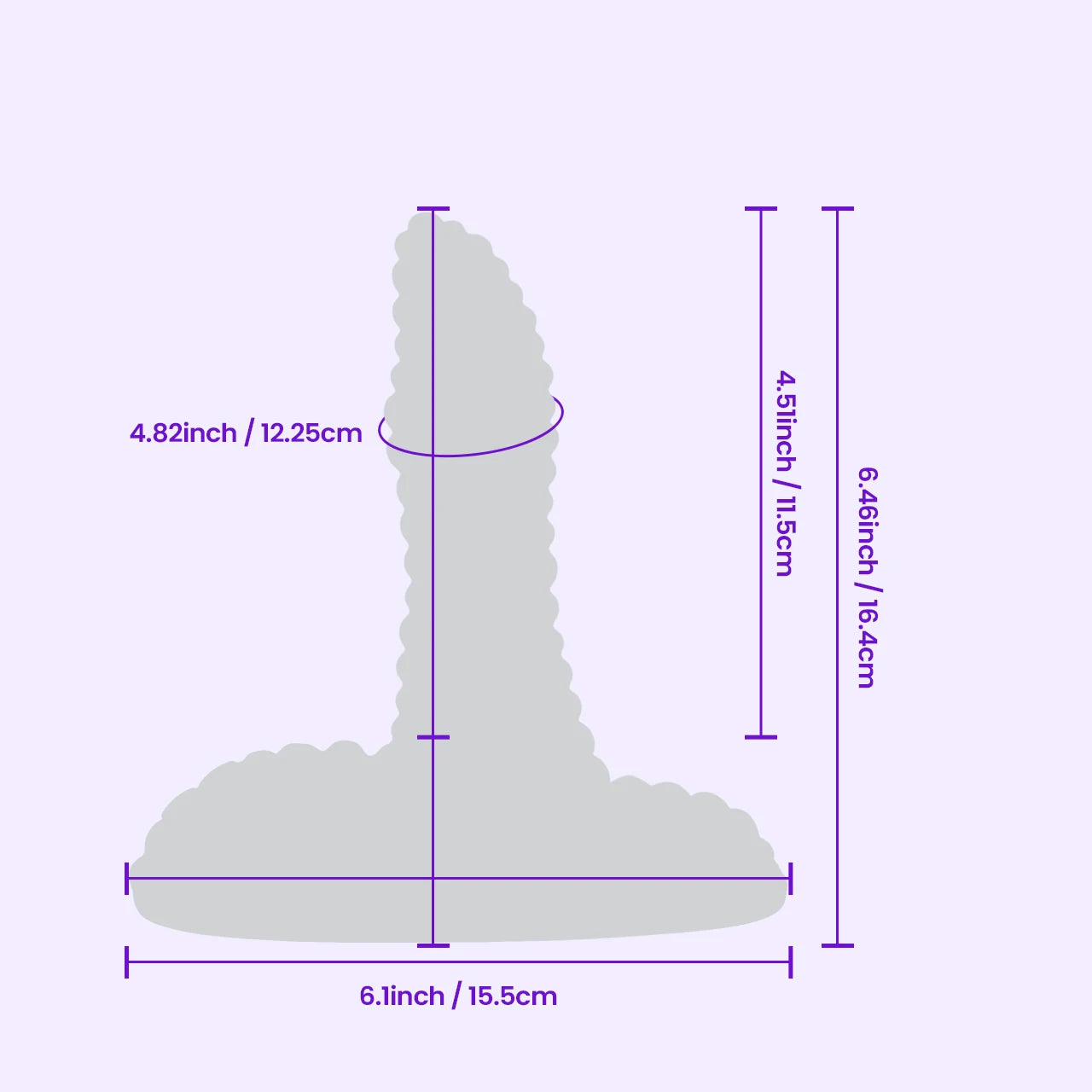 BEISAR Fox product dimensions and ergonomic size chart image