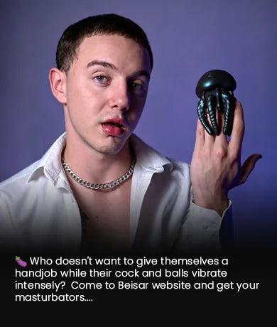 nico_mucci with BEISAR Locks masturbator showcasing vibrating product features and experience
