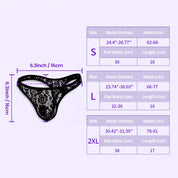 BEISAR Lace Bikini Panties size guide and measurement chart