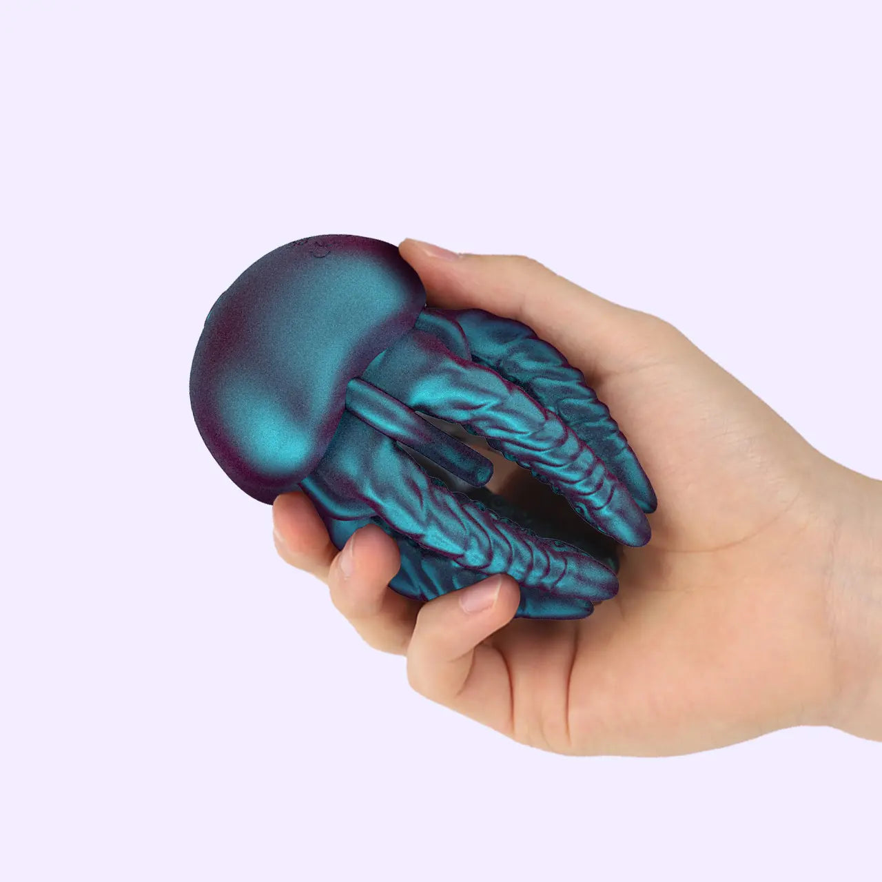 Handheld view of BEISAR Locks tentacle stroker showing texture detail