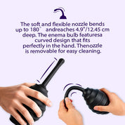 Flexible nozzle design of BEISAR Multi-function Enema Bulb Set