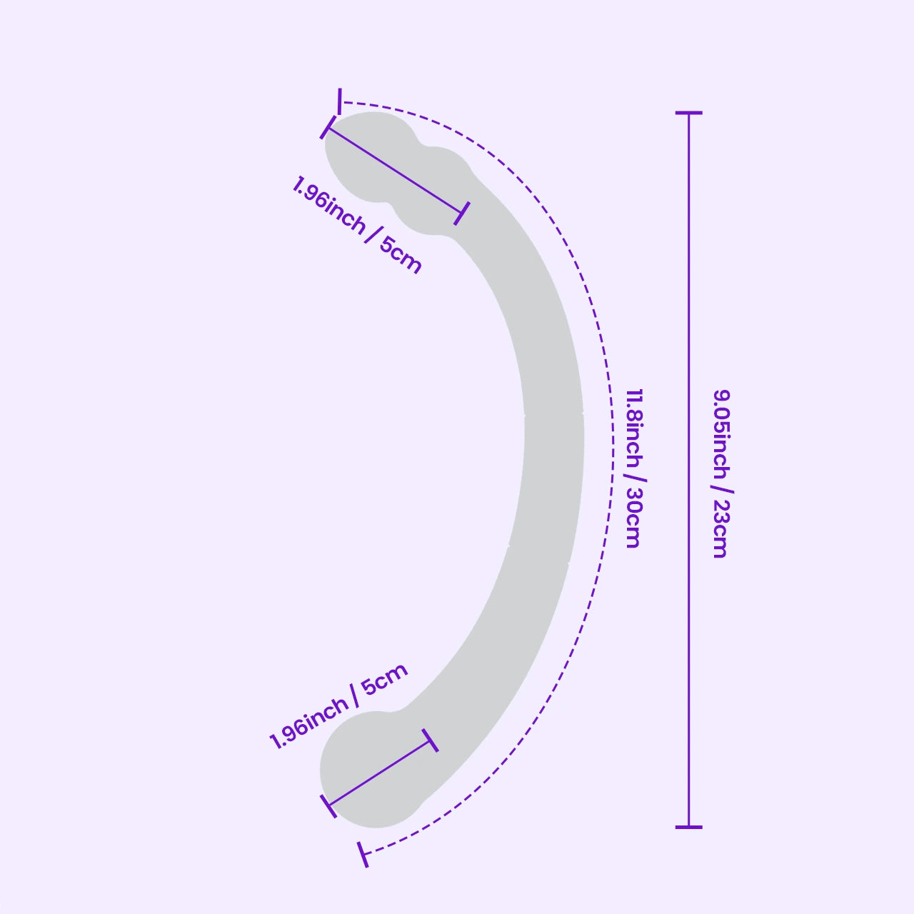 BEISAR Pelor anal hook size and dimensions guide