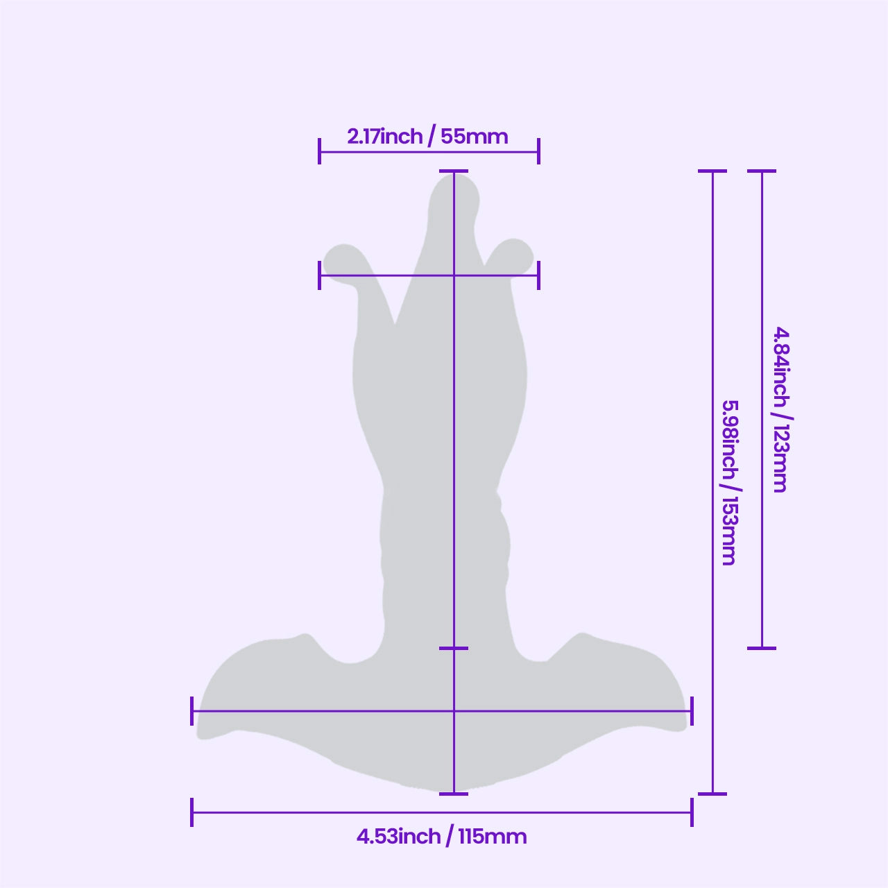 beisar perseus blue detailed size measurement display