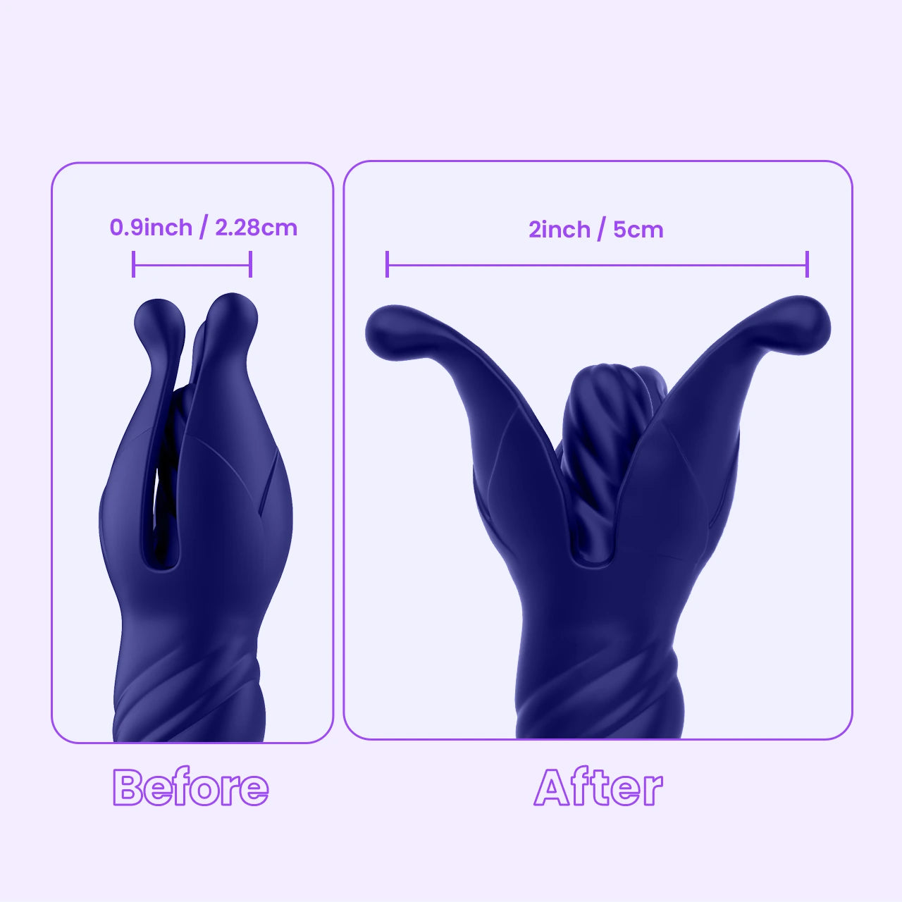 beisar perseus blue original and expansion size comparison
