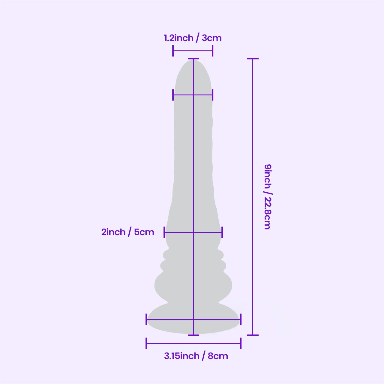 Detailed dimensions of BEISAR Phantom toy