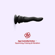 BEISAR Phantom fantasy dildo attached to a wall with its strong suction base