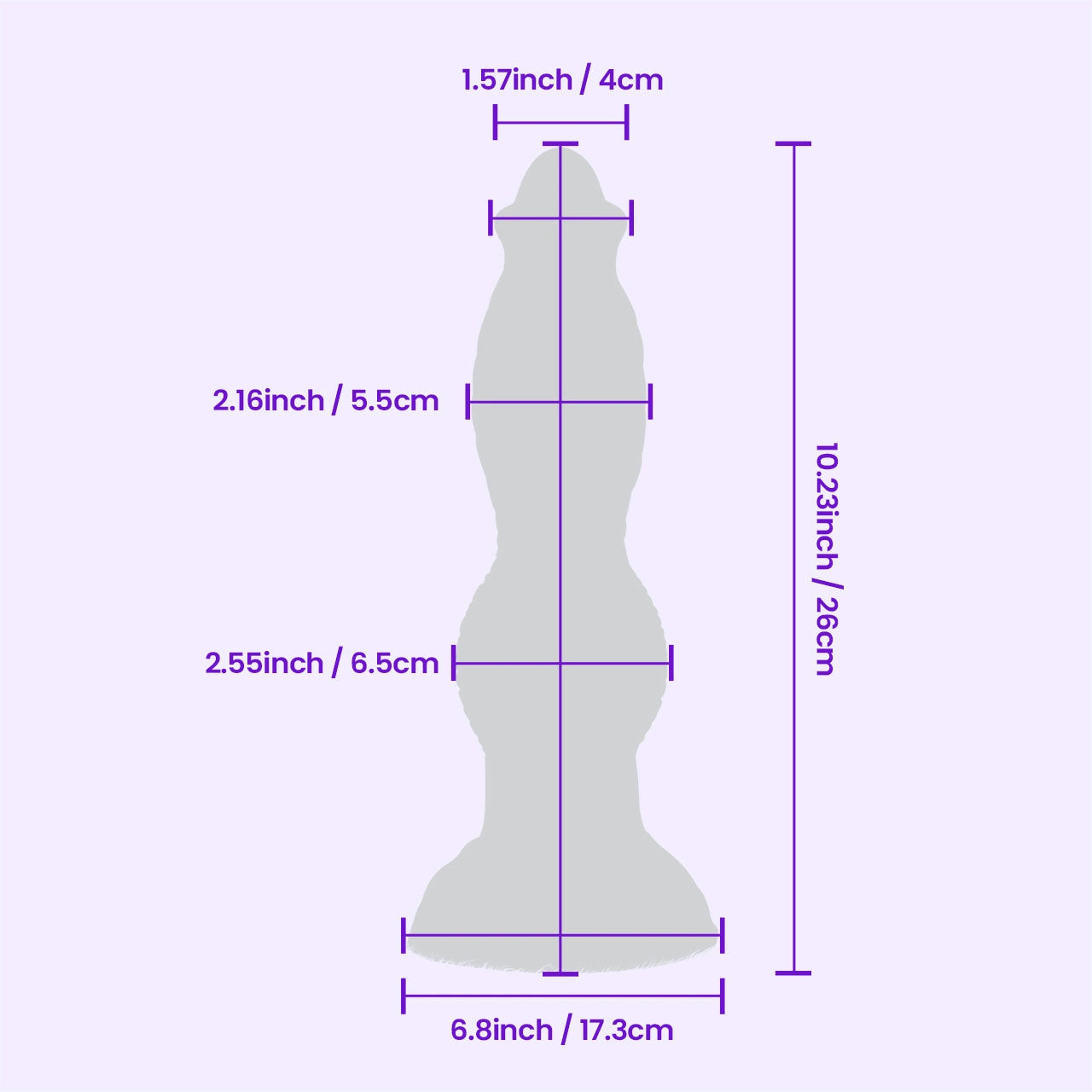 BEISAR PhoenixGP purple gold size and dimension guide