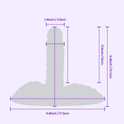 BEISAR Pinhead flesh color size and dimension guide