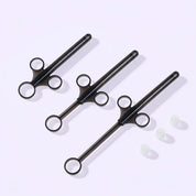 BEISAR Prelude anal lube applicator showing different insertion depths and application positions
