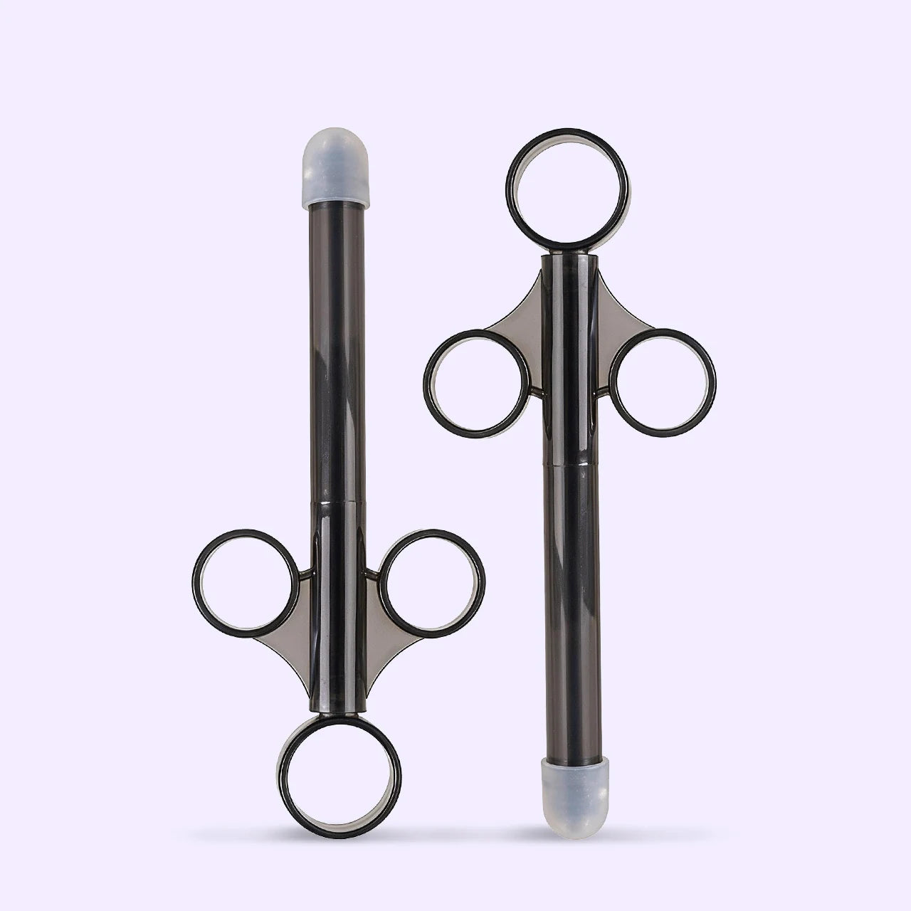 Two BEISAR Prelude silicone lube applicators displayed vertically