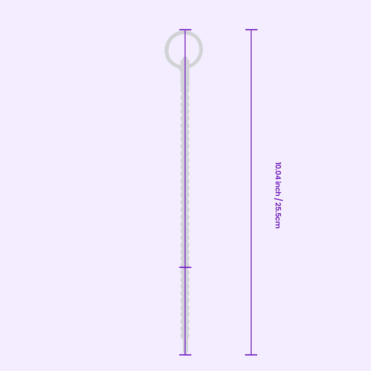 BEISAR Priapus urethral sound detailed dimensions and size guide