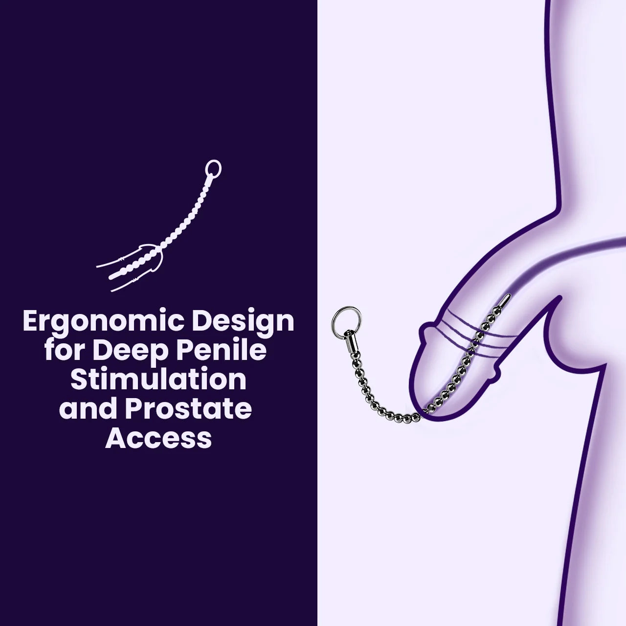 BEISAR Priapus urethral stimulation toy shown in a product use scenario