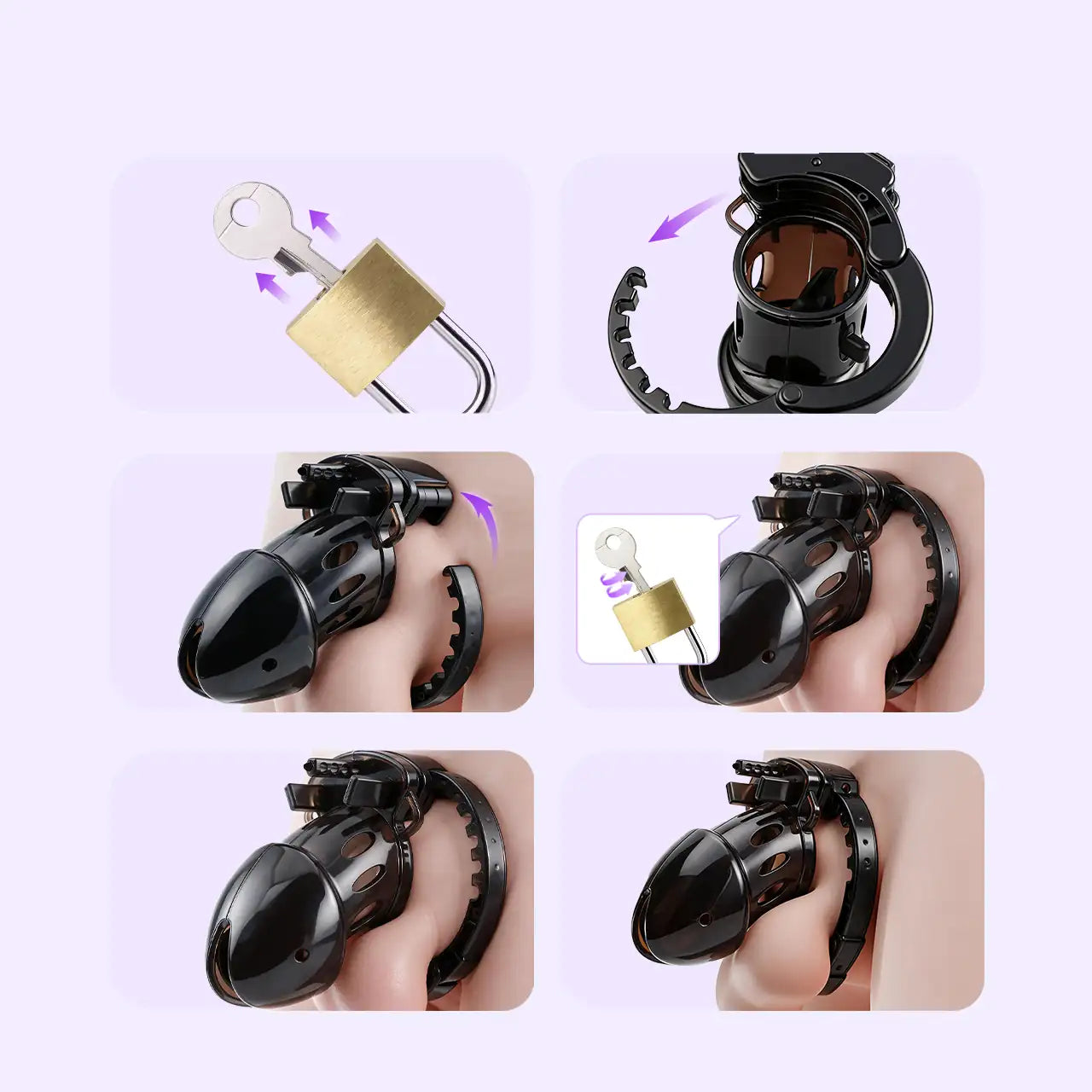 BEISAR Prometheus E-Stim male chastity cage step-by-step setup and usage guide