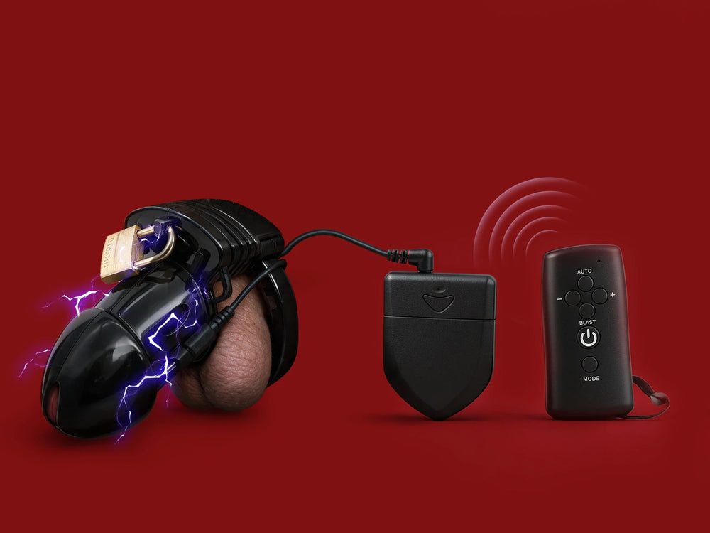 Male Chastity Cage – E-Stim Control