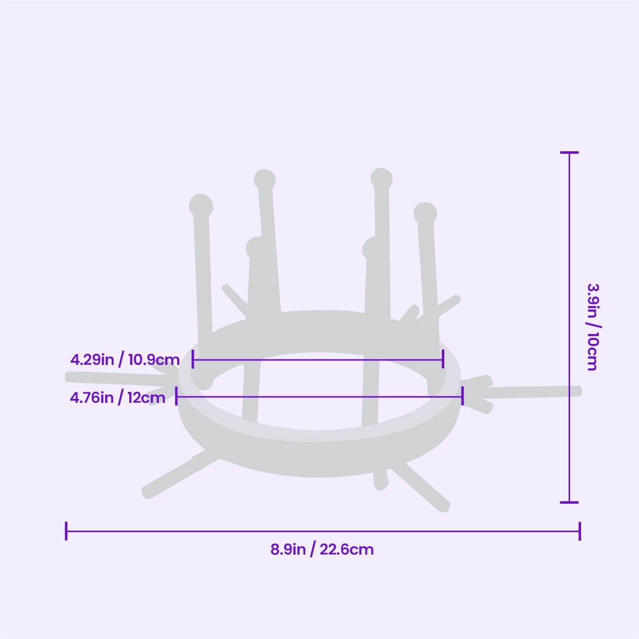 BEISAR Proteus stainless steel anal dilator dimensions and size guide