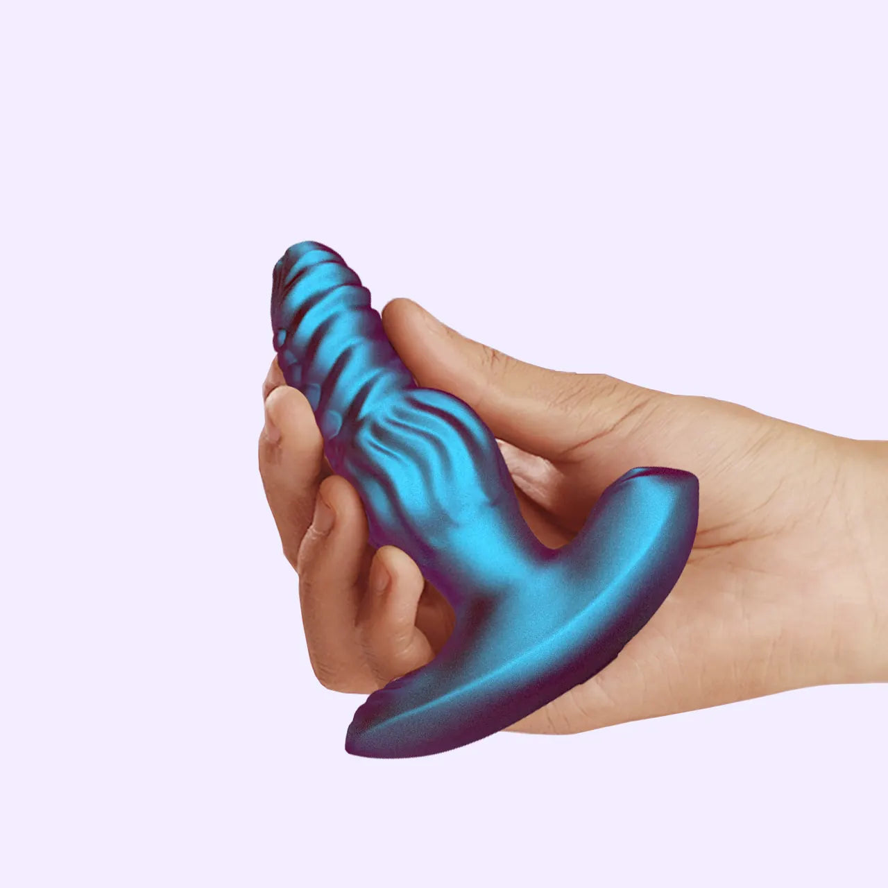 BEISAR Prowler anal plug held in hand showing size and grip
