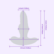BEISAR Prowler anal plug detailed size and dimensions guide