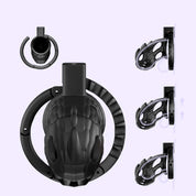 BEISAR PTERO Large male chastity cage fit comparison across different sizes