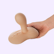 Handheld BEISAR Robinson nude toy showing ergonomic grip design