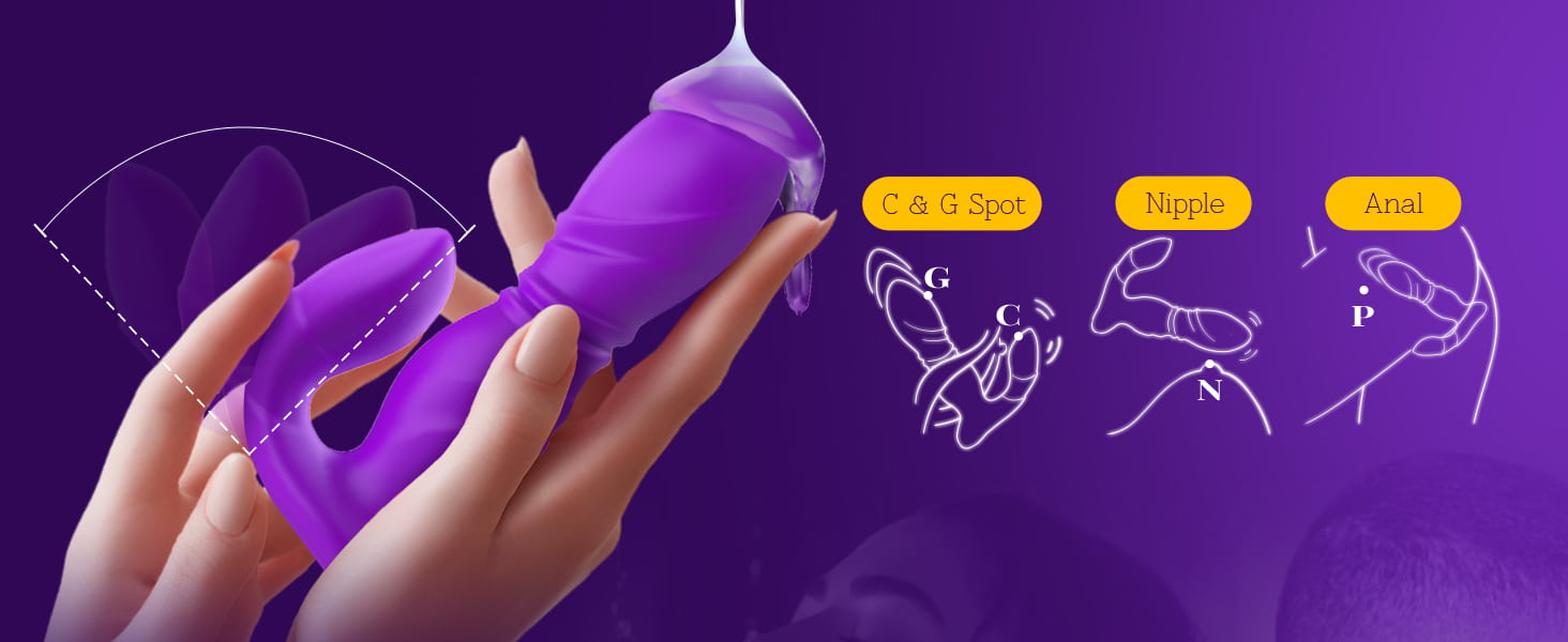 beisar vividpulse purple multi stimulation points