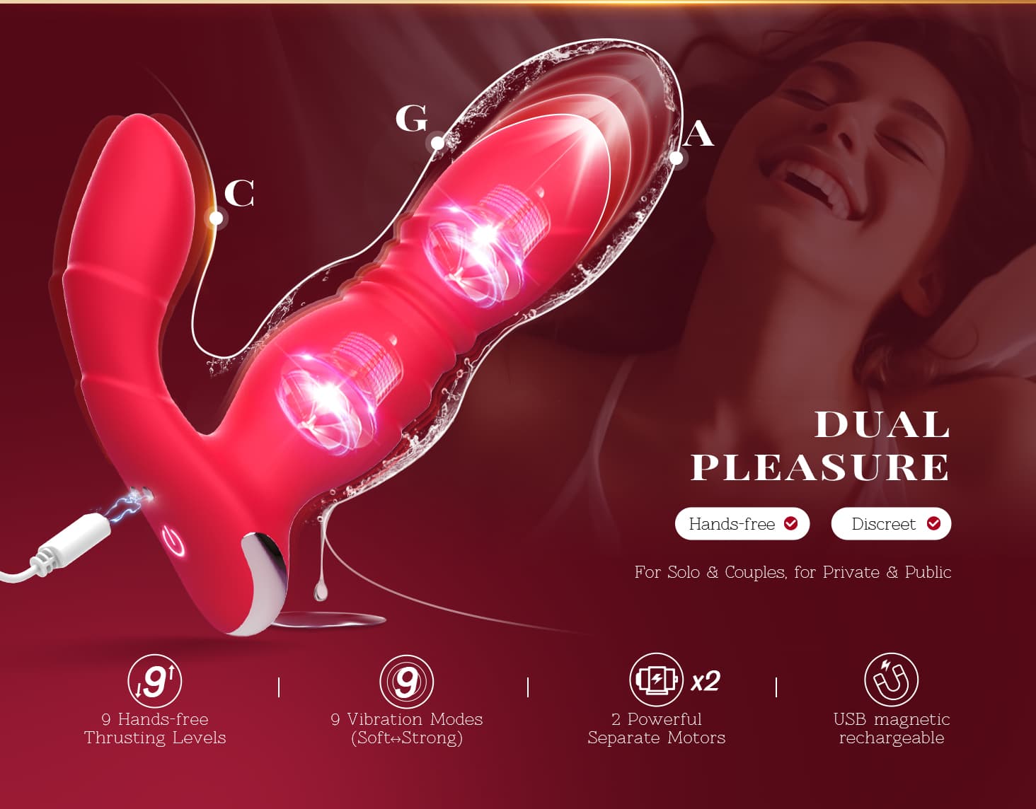beisar vividpulse red multi functional features