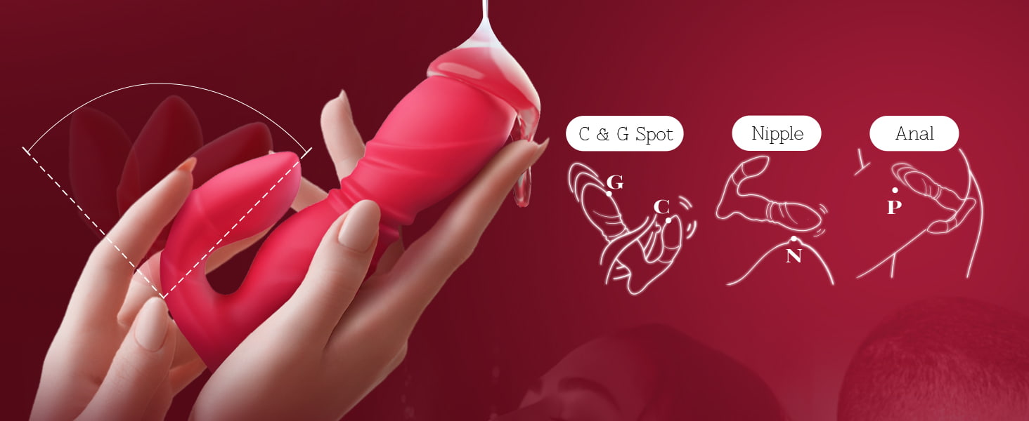 beisar vividpulse red multi stimulation points