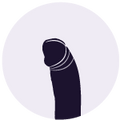 Realistic dildo head