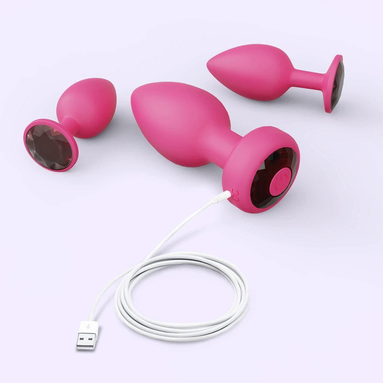 Peachy set magenta charging port display