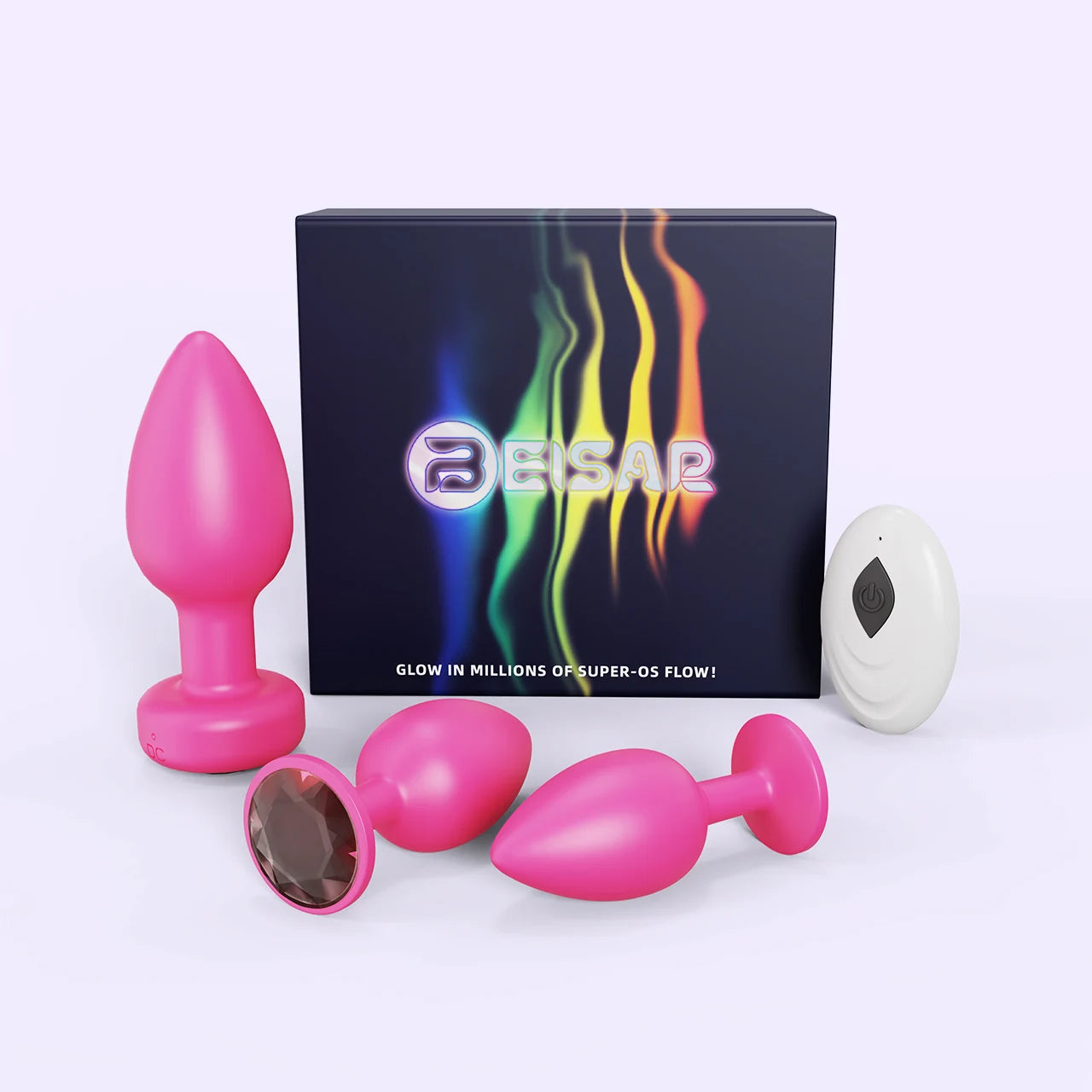 Peachy set magenta with packaging display