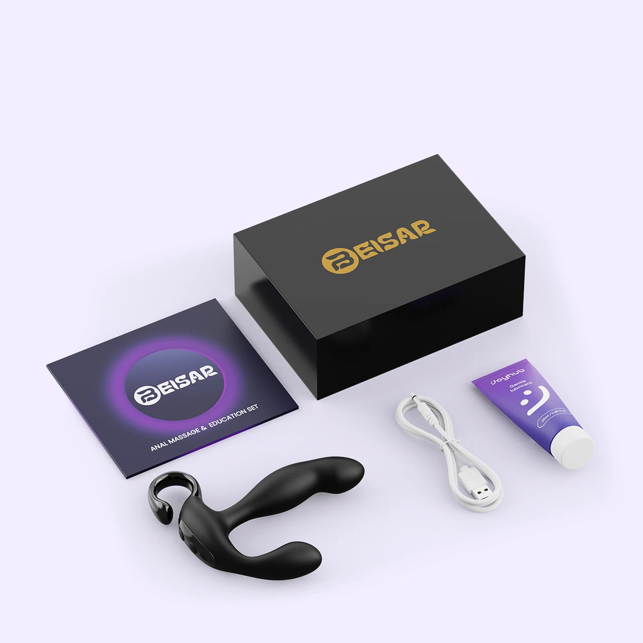 Petalwish black packaging and materials display image