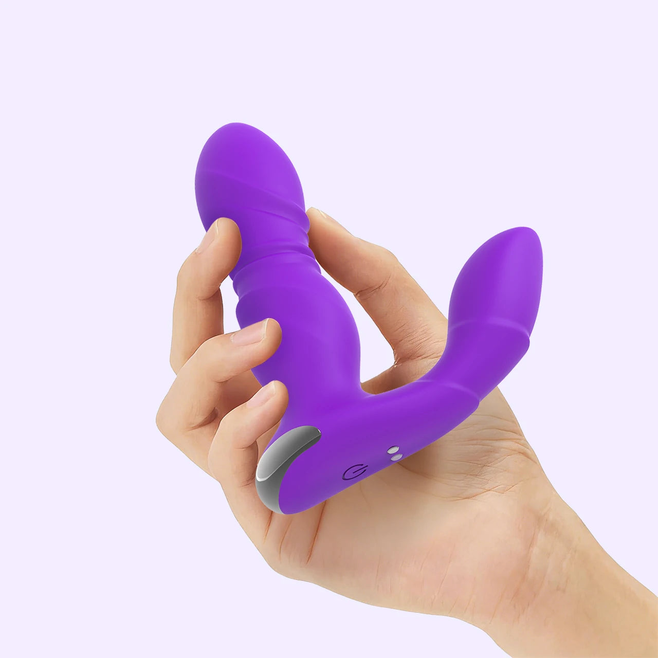 VividPulse purple held in hand